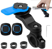 Supporto per bicicletta da 360 gradi girevole - supporto per telefono per bicicletta/motocicletta - compatibile con smartphone da 4,7 a 7,2 pollici - resina nylon resistente all'usura - fissaggio antiscivolo