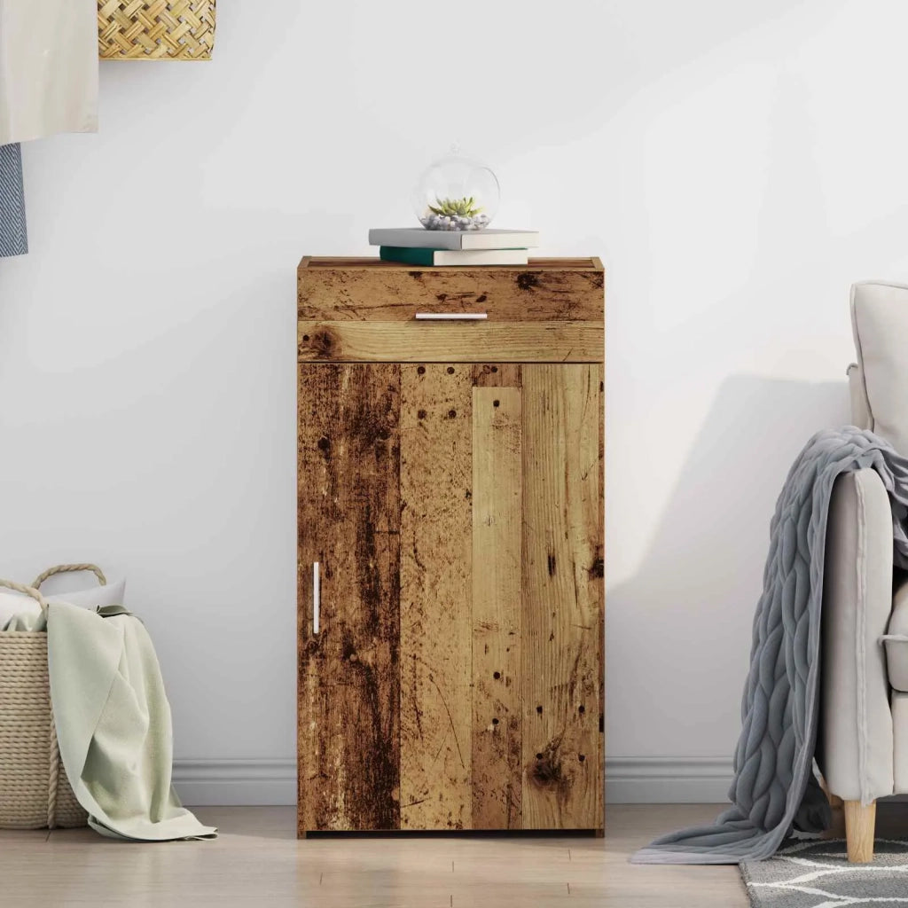 Credenza | Madia | Buffet da pranzo | Armadio da pranzo con cassetto Legno vecchio 50 x 42,5 x 93 cm