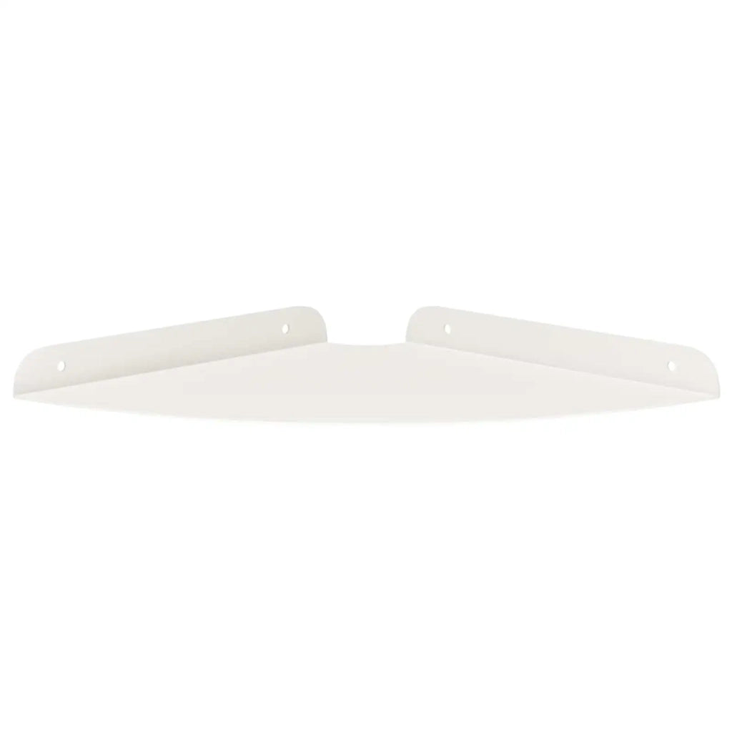Mensola sospesa con lo scaffale 2 pcs Bianco 24 x 24 x 2 cm 8004108