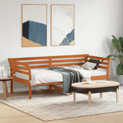 Dormeuse senza Materasso Marrone Cera 90x190 cm Legno di Pino 842881