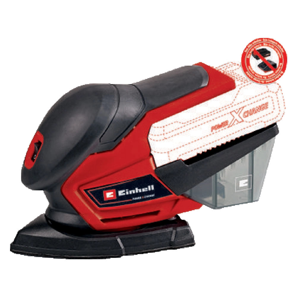 LEVIGATRICE ORBITALE A BATTERIA 'TE-OS 18/150 LI SOLO' 18V - superficie 150 x 150 x100 mm  - EINHELL