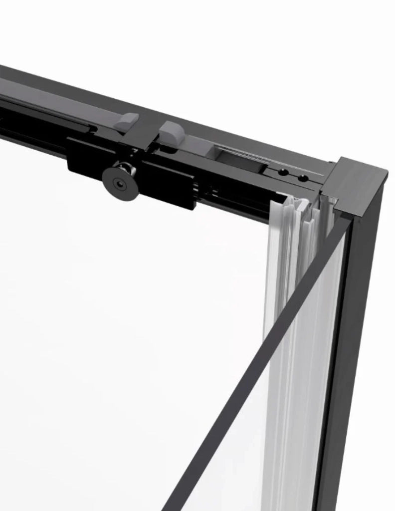 Box doccia ingresso angolare 2+2 ABANTE (TWENTY) 100x75 cm Nero