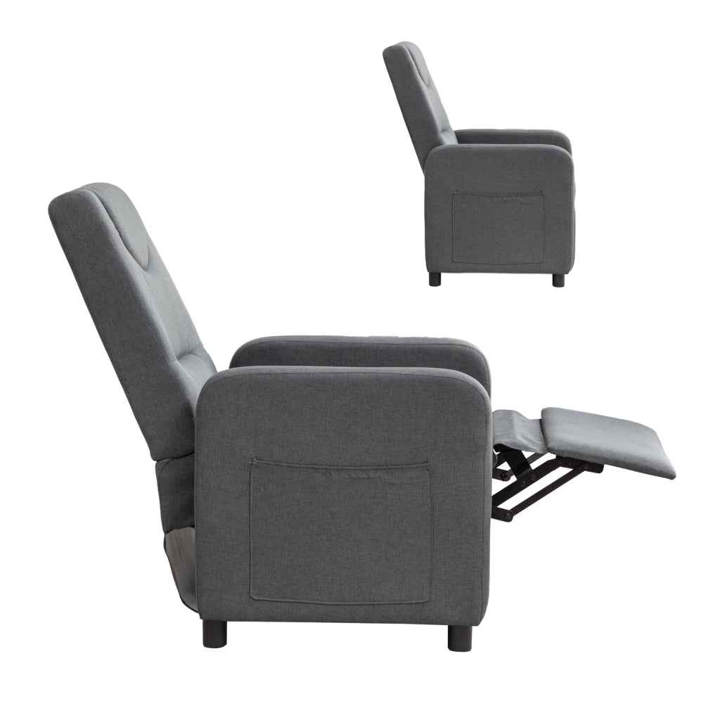 Poltrona Relax Reclinabile ¨C MINIMAL ¨C Grigio Scuro