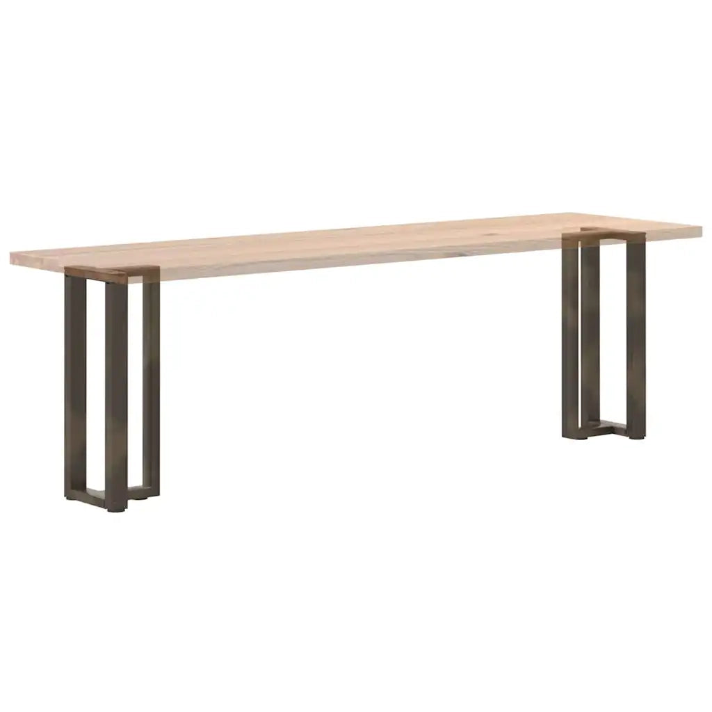 Gambe per Tavolo Consolle a Forma di T 2 pz Nere 25x28x(72-73) cm Acciaio