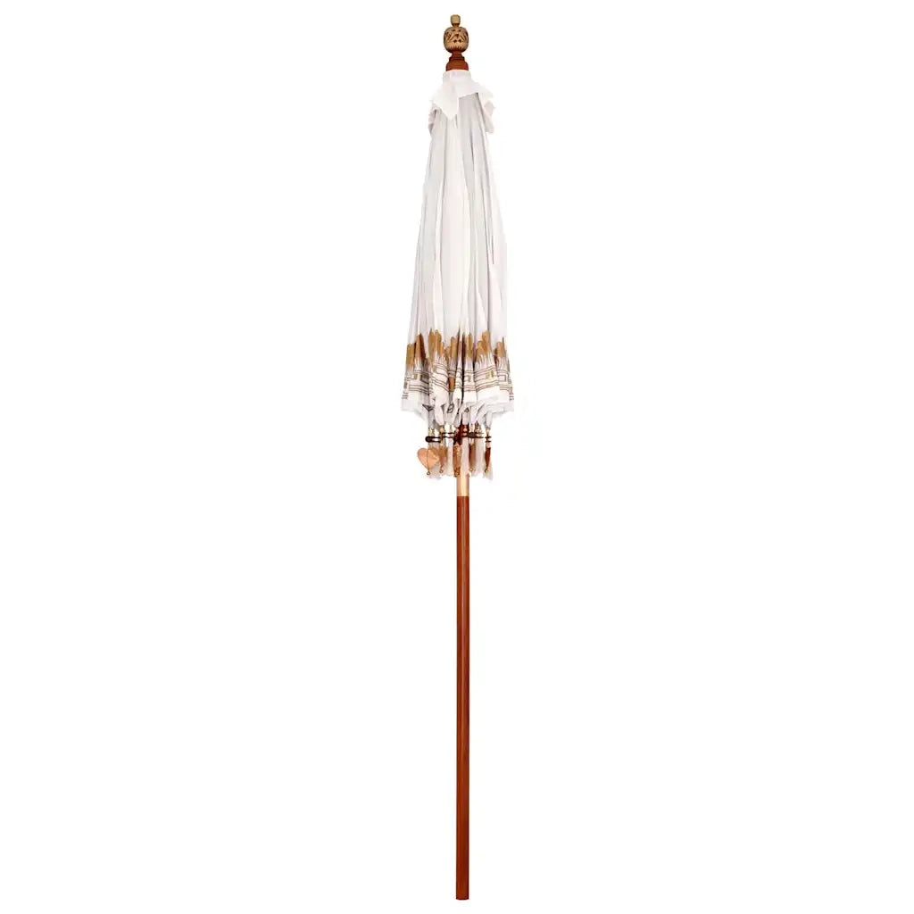 vidaXL Parasol Balinese Crema (180-190) x 260 cm