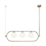 Maytoni Sospensione contemporanea Erich 3 luci E14 oro rosa metallo diffusore vetro