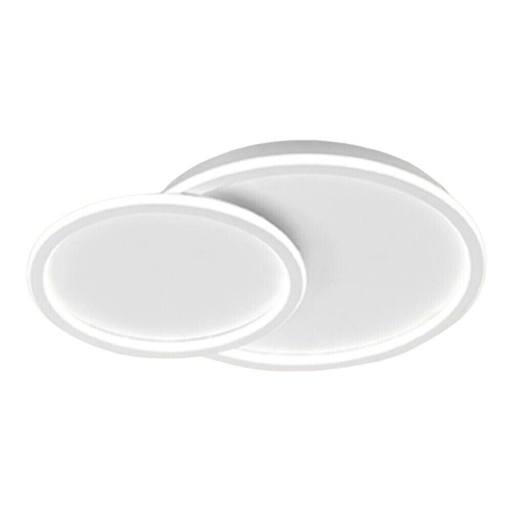 Plafoniera lampada soffitto moderna a led 45w bluetooth cambia 3 tonalita luce dimmerabile telecomando e app