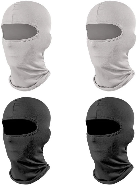 Bivacco Multifunzionale - Maschera Antivento - Cappuccio Rapido - Muffa da Moto - Set di 4 Pezzi - Adatto per Bicicletta e Moto