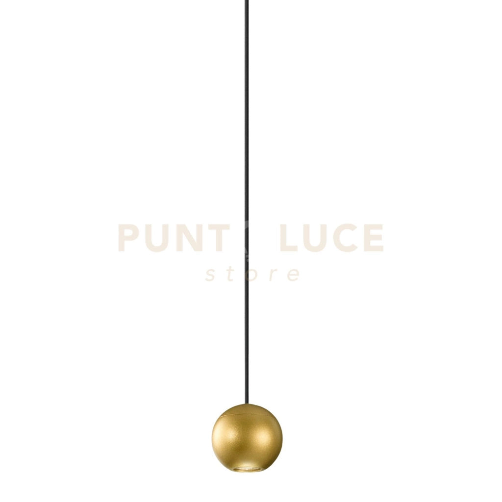 SOSPENSIONE PER BINARIO AD INCASSO SHIFT BALL ORO IN METALLO 48V 6W 3000K 590LM Ø50X47MM