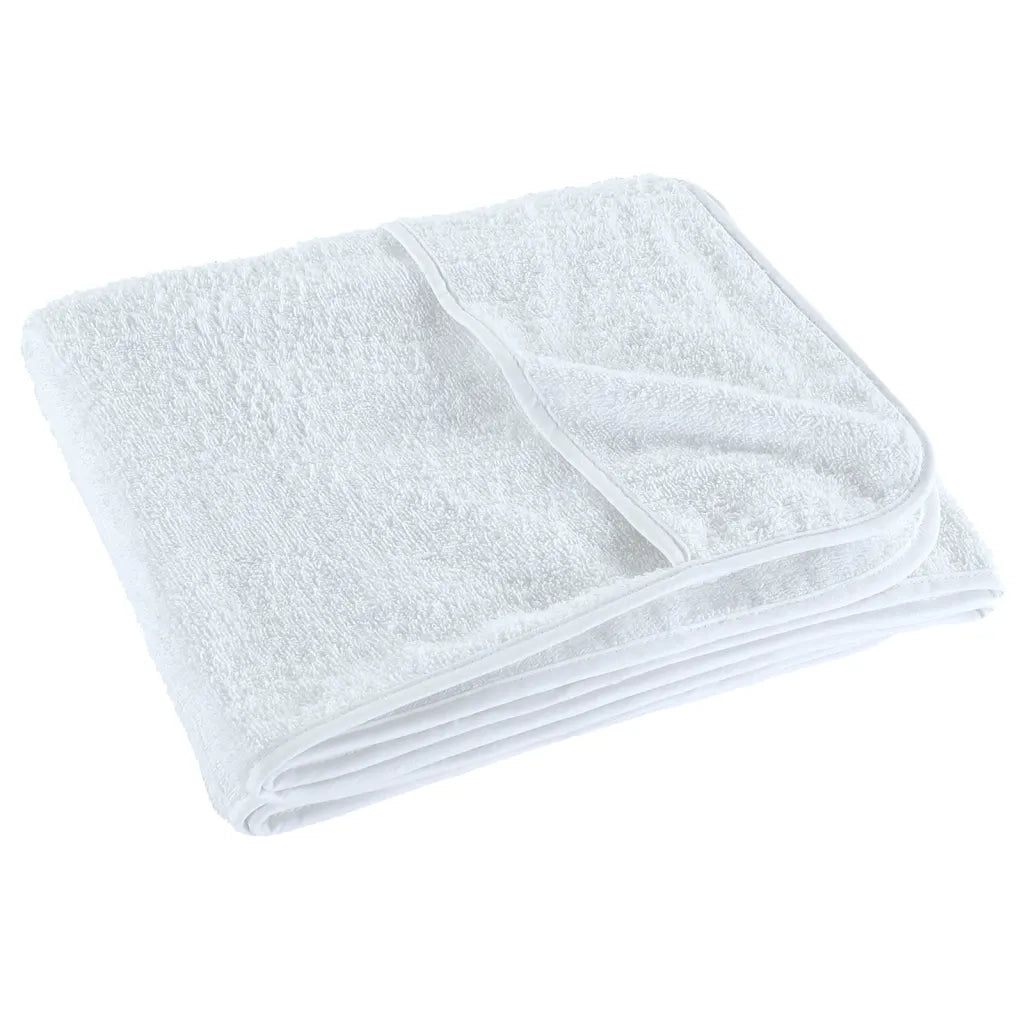 Asciugamani da Spiaggia 2 pz Bianchi 60x135 cm Tessuto 400 GSM CFW8330336