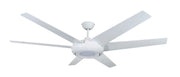 Vam Ventilatore da soffitto a risparmio energetico EMPIRE 153 cm bianco con luce a LED