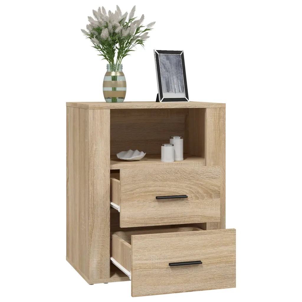 Comodino Rovere Sonoma 50x36x60 cm in Legno Multistrato 816731