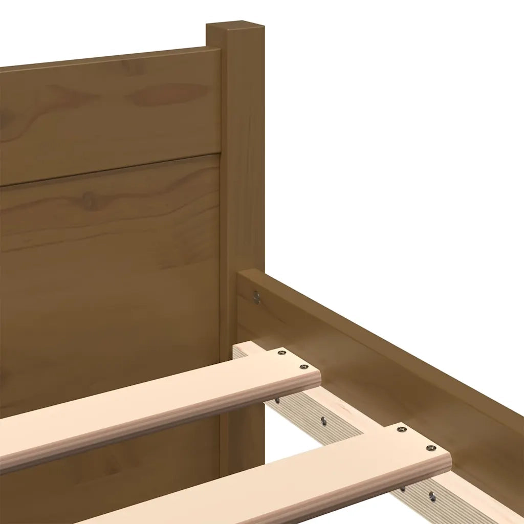 Giroletto senza Materasso-Struttura Letto Ambra in Legno Massello 75x190 cm 404442
