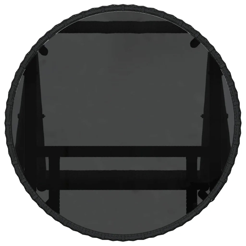 Set Bistro da Giardino 3 pcs Nero polyrattan 3334962