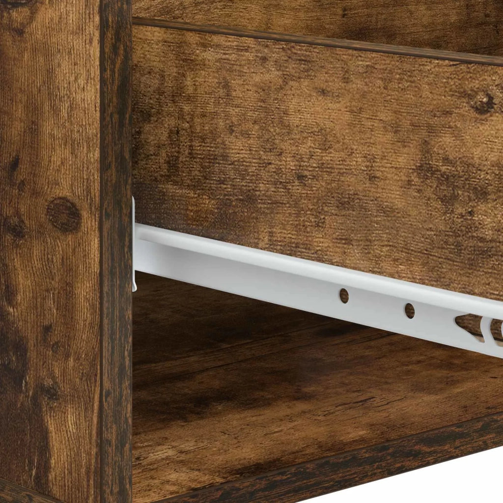 Tavolino da salotto con cassetto Rovere Fumo 49 x 50 x 40 cm 894280