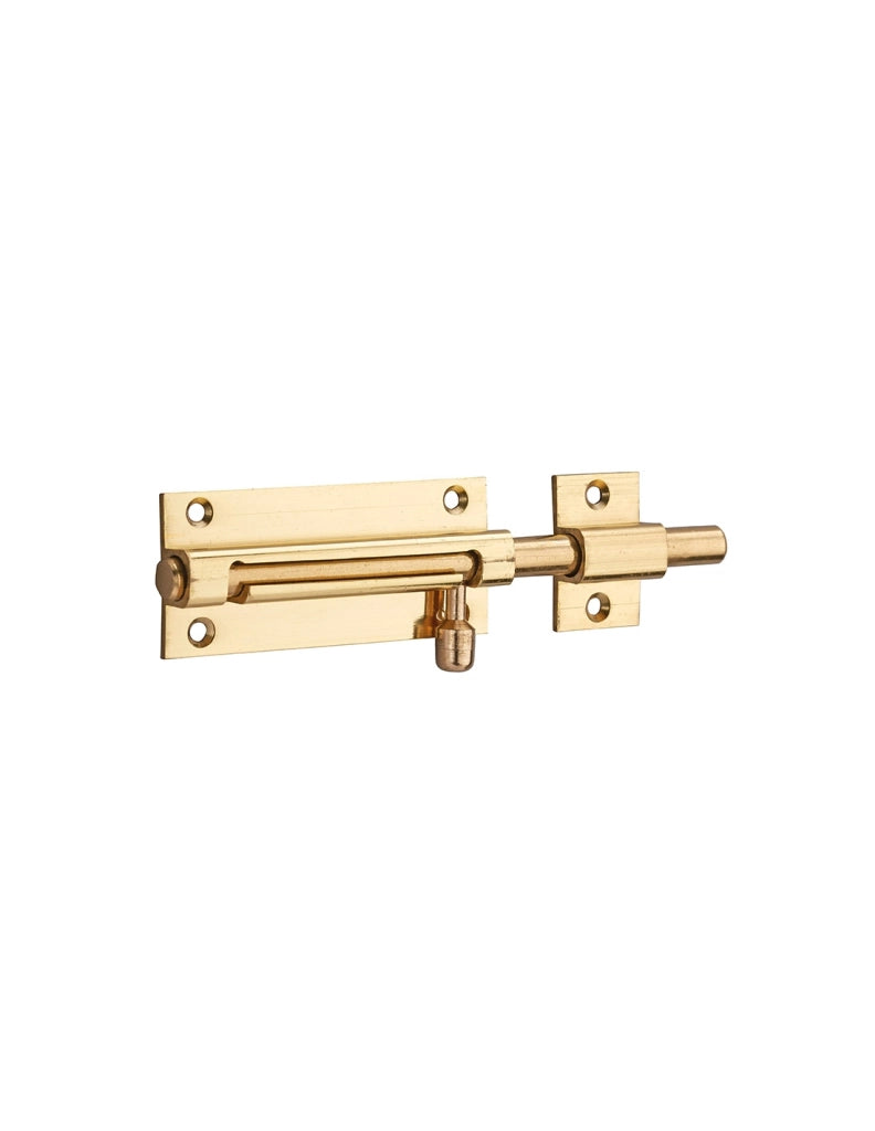 Chiusura a chiavistello per porta,  ottone, scrocco Ø 8mm, 70x30mm - THIRARD