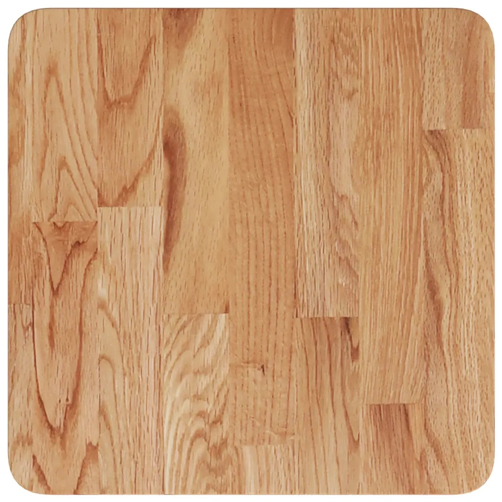 Piano Tavolo Quadrato Marrone Chiaro 40x40x1,5 Rovere Trattato 343000