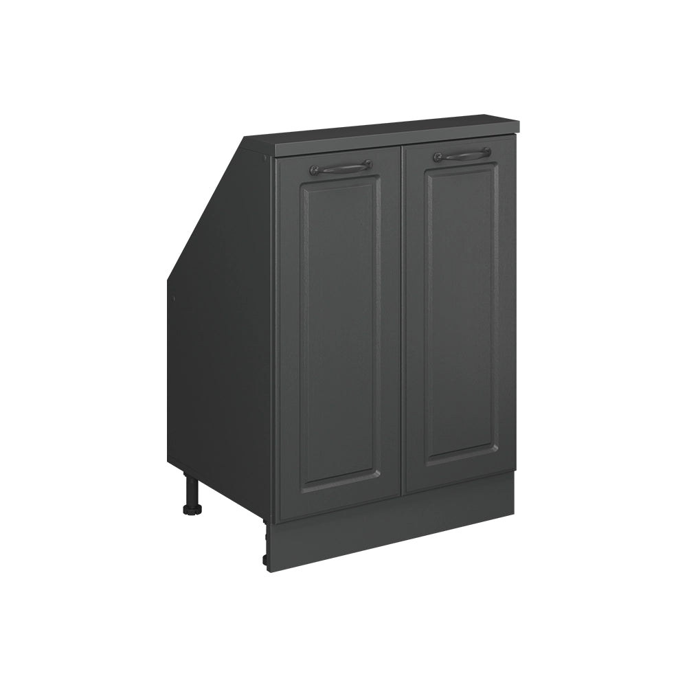 Mobile sottotetto Rion Antracite rustico/Antracite con 2 porte Vicco