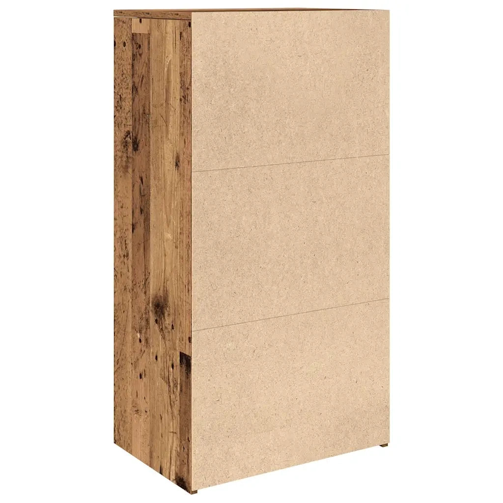 Credenza con 6 Cassetti Legno Antico 50x34x96 cm in Truciolato 855890