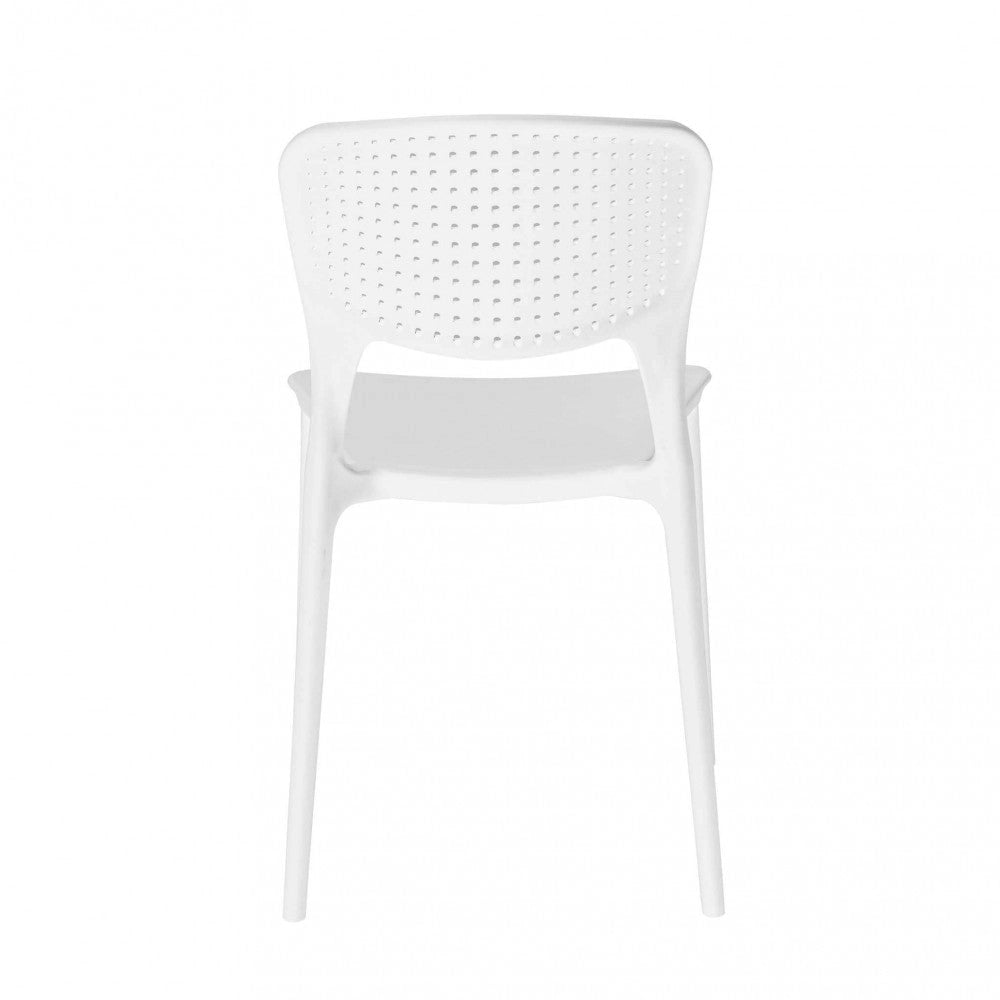 Sedia Mets 56x46x80 h cm in Plastica Bianco