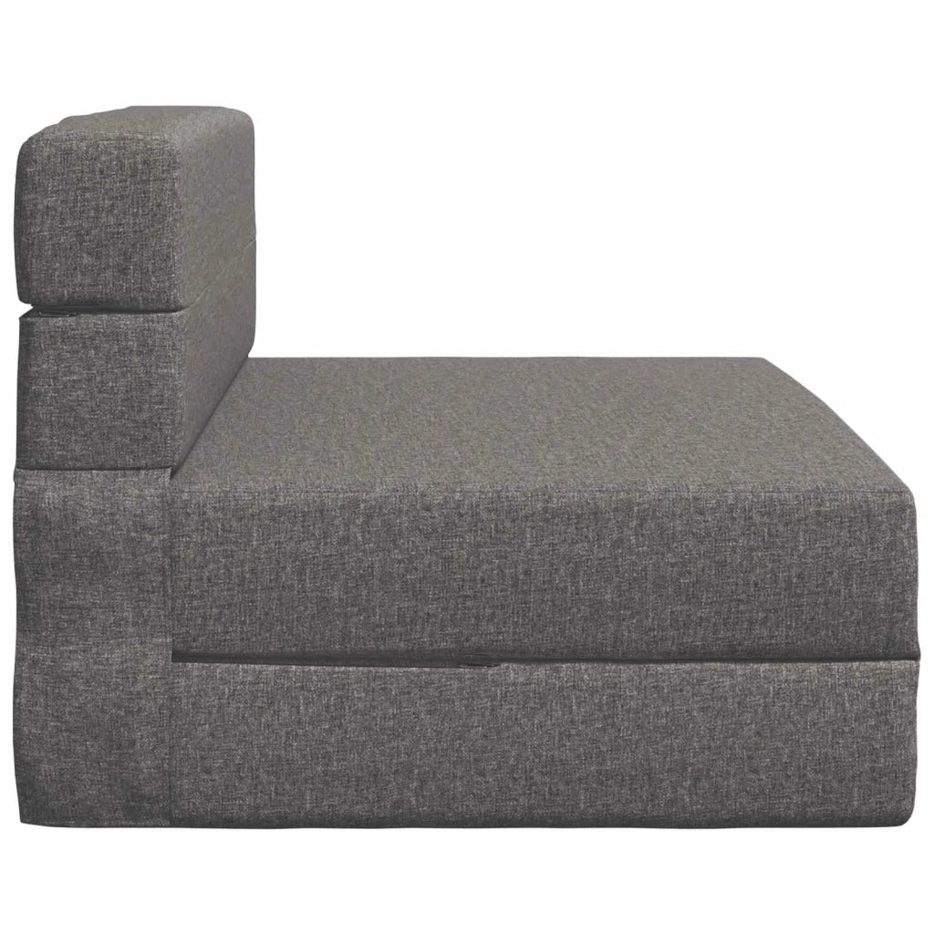Divano Letto Pieghevole Grigio Chiaro 70 x 72 x 60 cm Tessuto 900068