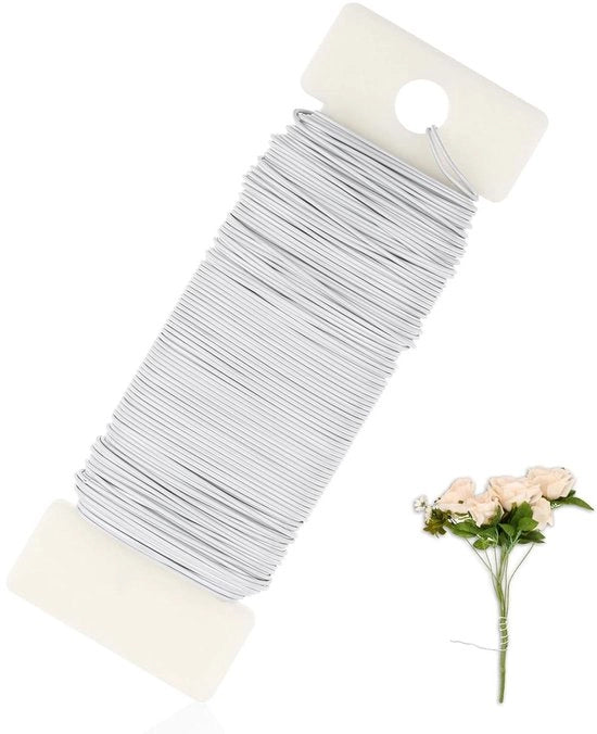 Fibra di filato per artigianato - Flessibile - 22 gauge - Giri - Per lavori di DIY - Fibra per fiori - Adatto a - Ricamo - Regalo - Decorazione