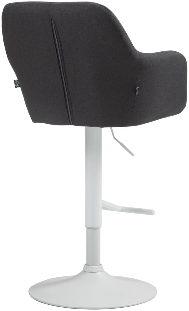 Barhocker Natoma Stoff weiЯ