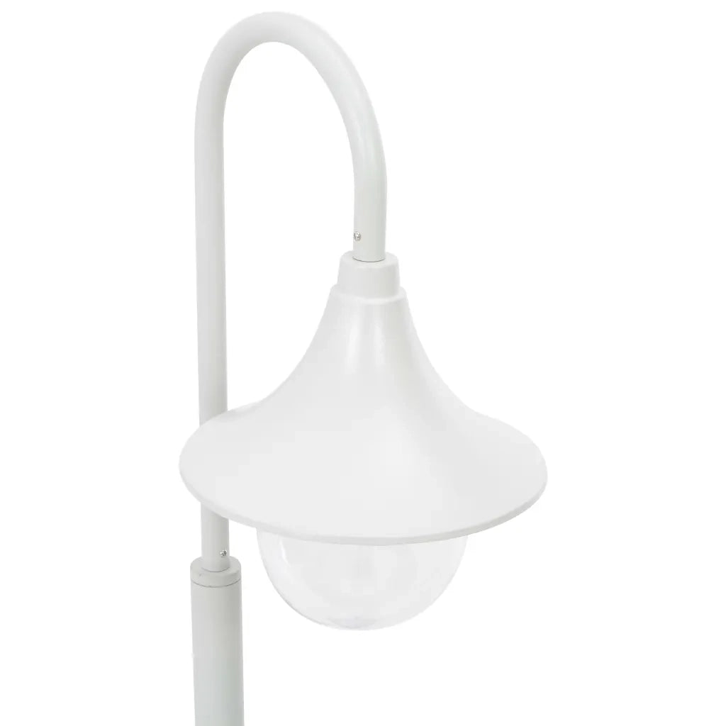 Lampione da Giardino E27 120 cm Alluminio Bianco cod mxl 65961