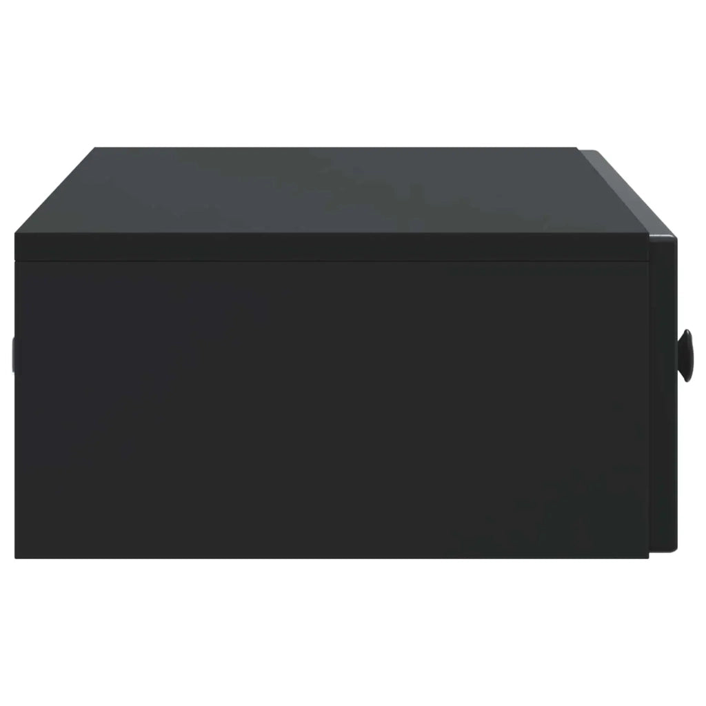 Tavolino da Parete Laterale Nero 87,5 x 34,5 x 17 cm 897986