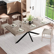 Tavolo da Pranzo Allungabile Rettangolare con Vano Contenitore ¨C MINIMAL ¨C Grigio, 140-180 cm
