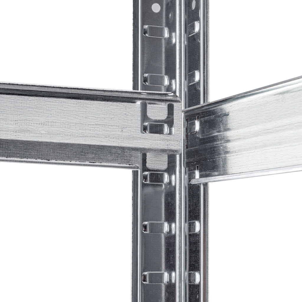 Scaffalatura metallica KADAX a 5 ripiani per garage, 180x90x40 cm, portata 875 kg, ideale per cantina.