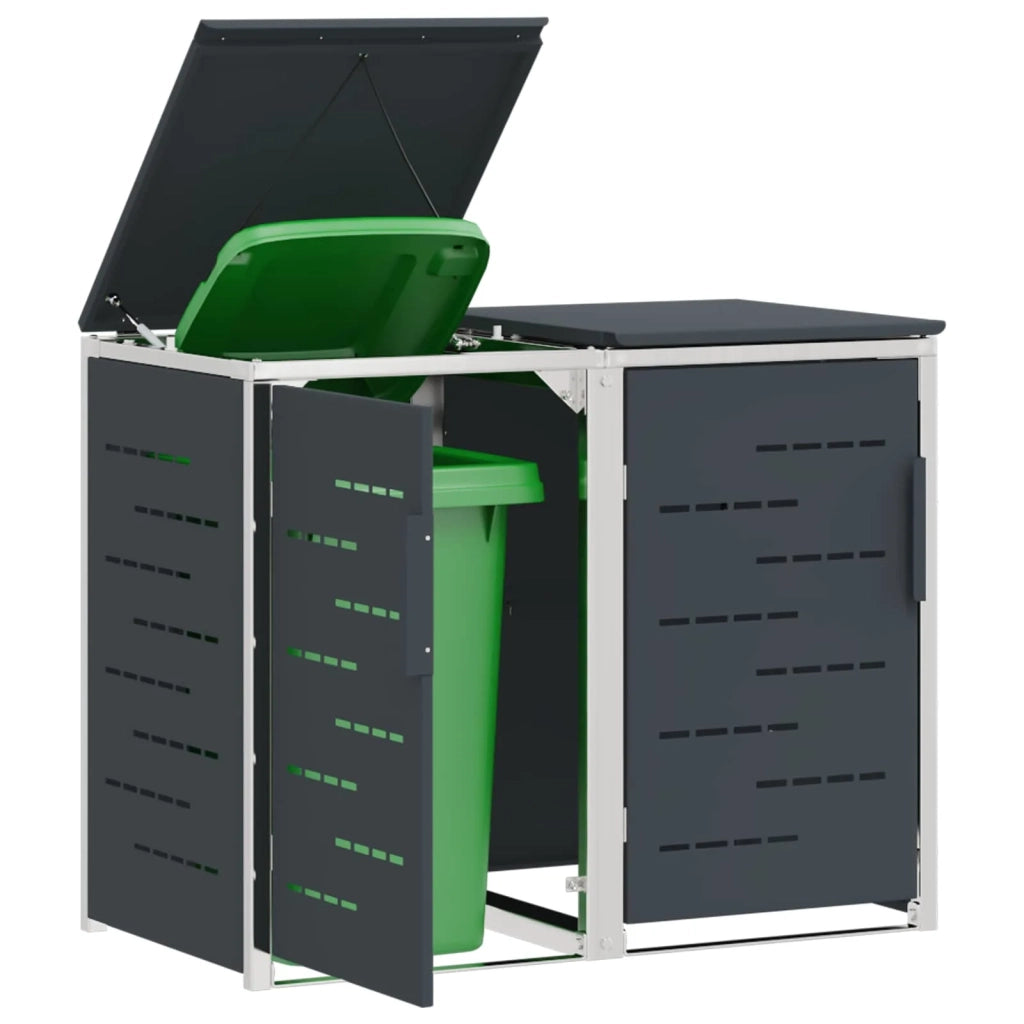 Stoccaggio contenitore a ruote Antracite 138 x 77,5 x 112,5 cm 3422240