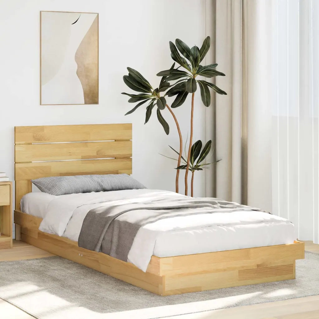 Struttura Letto con Testiera senza Materasso 75x190 cm 3315747