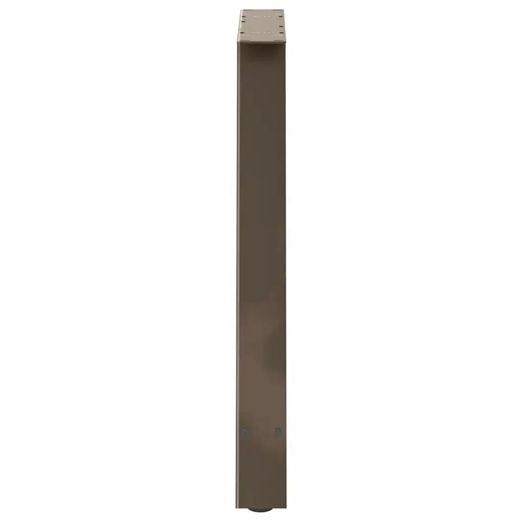 Gambe per tavolo da pranzo a forma di A 2 pz 80x(72-73) cm in acciaio