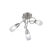 PLAFONIERA COLMAR 3 LUCI E14 VETRO SATINATO- 1,0 pz
