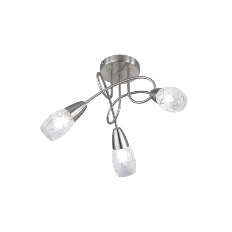 PLAFONIERA COLMAR 3 LUCI E14 VETRO SATINATO- 1,0 pz
