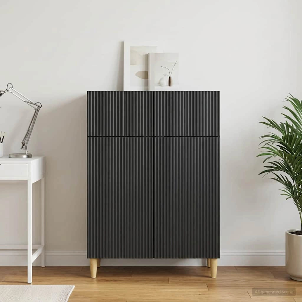 Credenza Nero 66 x 34,5 x 90 cm Legno ingegnerizzato 894636