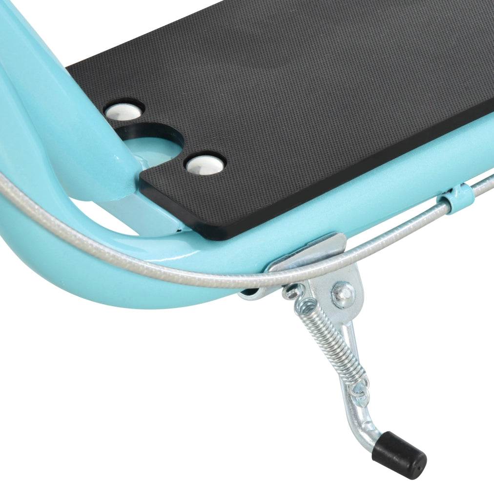 Monopattino a grandi ruote pneumatiche ? 40 e 30 cm ¨C Xylo ¨C manubrio regolabile freno blu nero