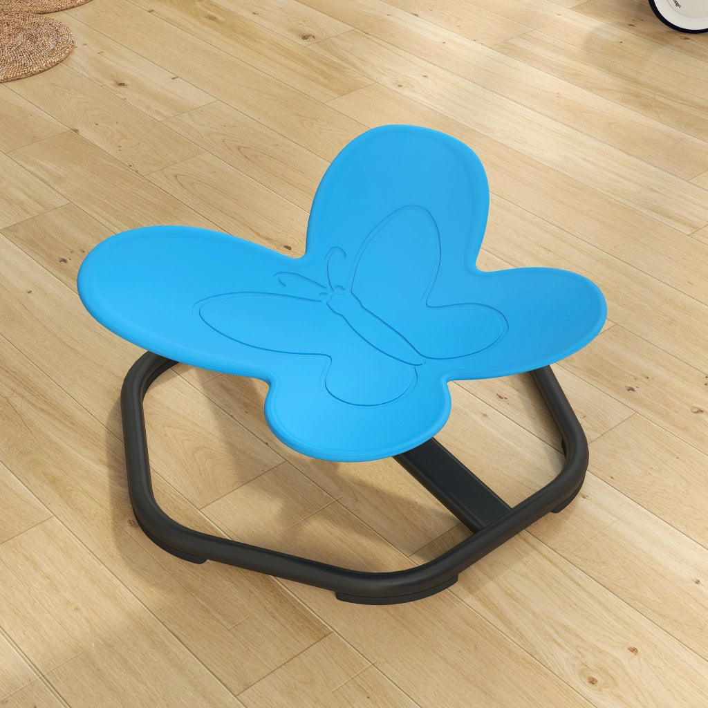Sedia girevole per bambini a forma di farfalla ¨C zephmum ¨C blu