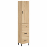 Credenza | Madia | Buffet da pranzo | Armadio da pranzo Rovere Sonoma 34,5x34x180 cm in Legno Multistrato