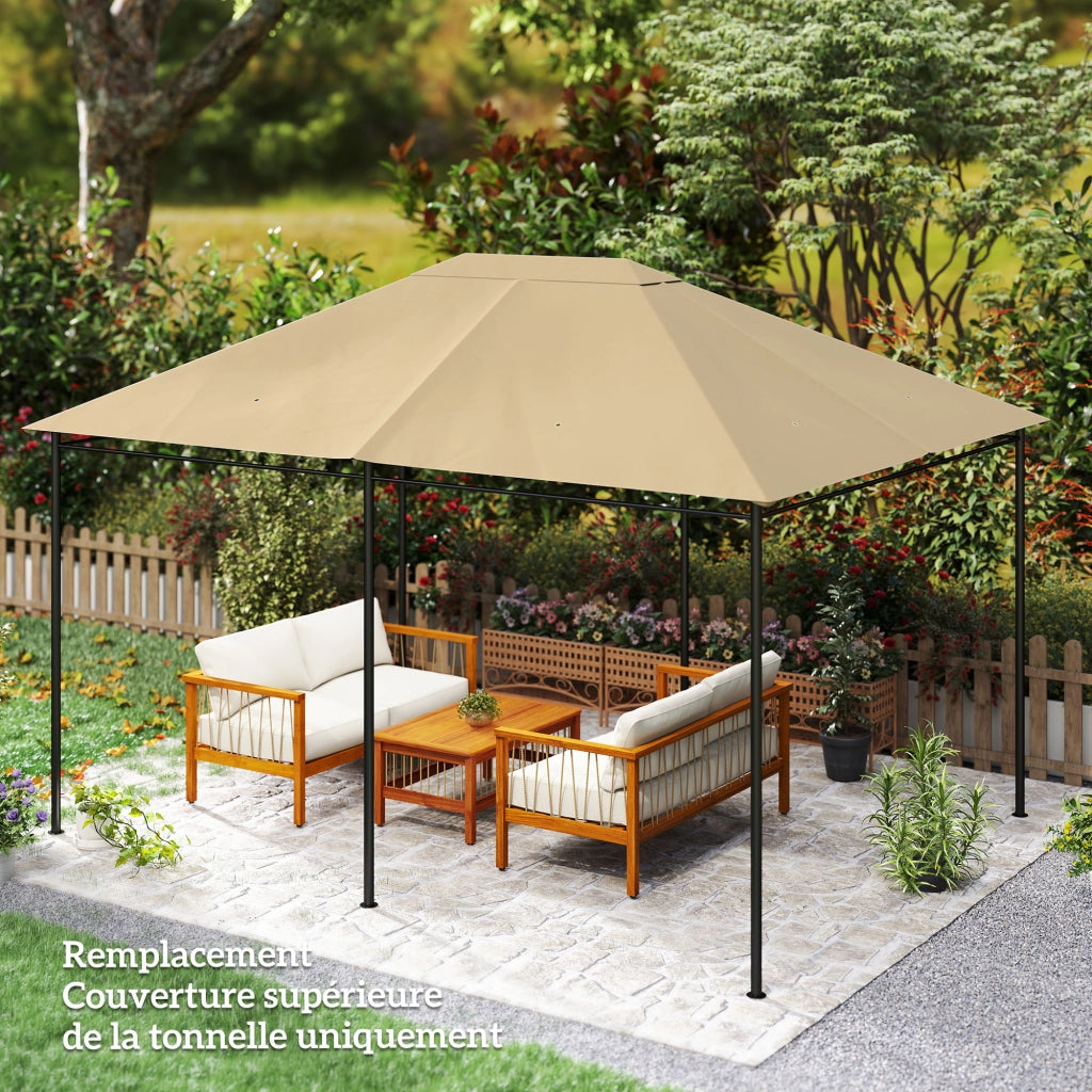 Telo di ricambio per gazebo ¨C Xylo ¨C Poliestere 180 g/m2 anti-UV 3x4 m