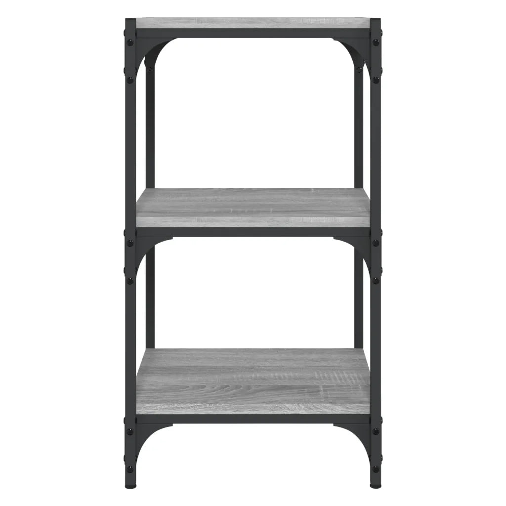 Libreria grigio sonoma 40x33x70,5cm Legno Multistrato e Acciaio 819310