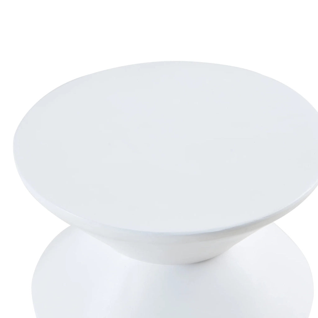 Tavolino laterale 47 x 37 cm bianco 03_0010919