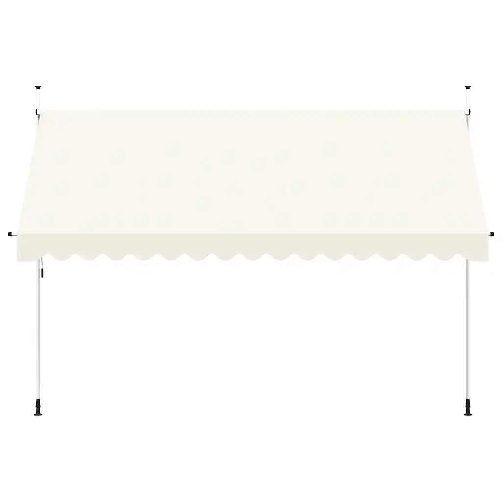 Tenda da Sole Retrattile Manuale 400 cm Crema 143698