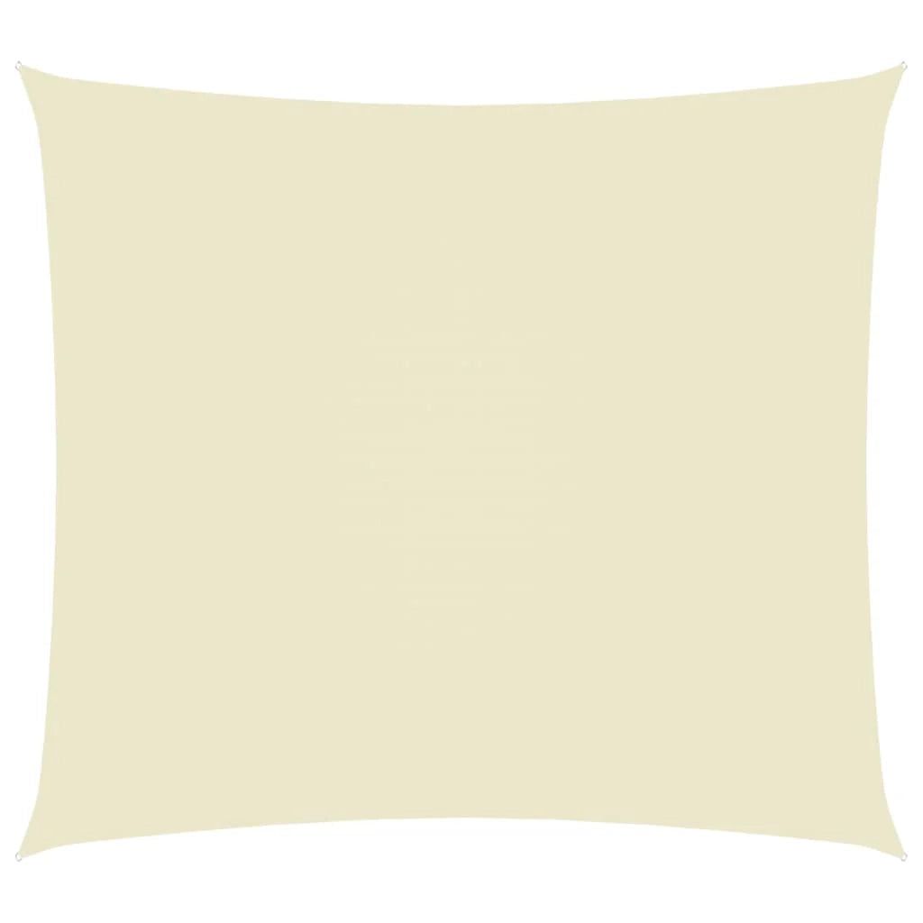 Vela ombreggiante/ombrellone rettangolare in tessuto Oxford 6 x 7 m crema 02_0009736