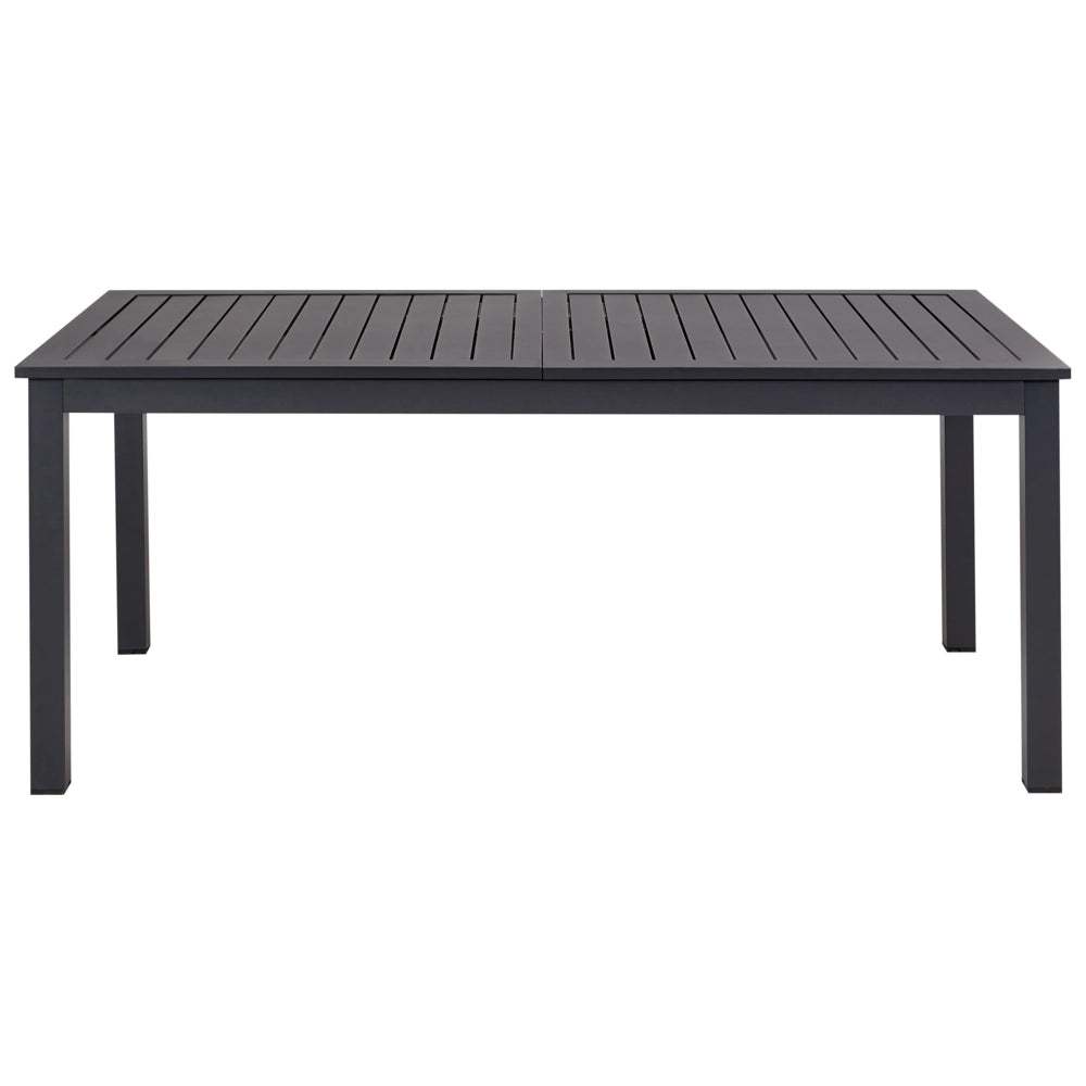Tavolo da giardino allungabile in alluminio grigio scuro 180/240 x 90 cm Arredo esterno