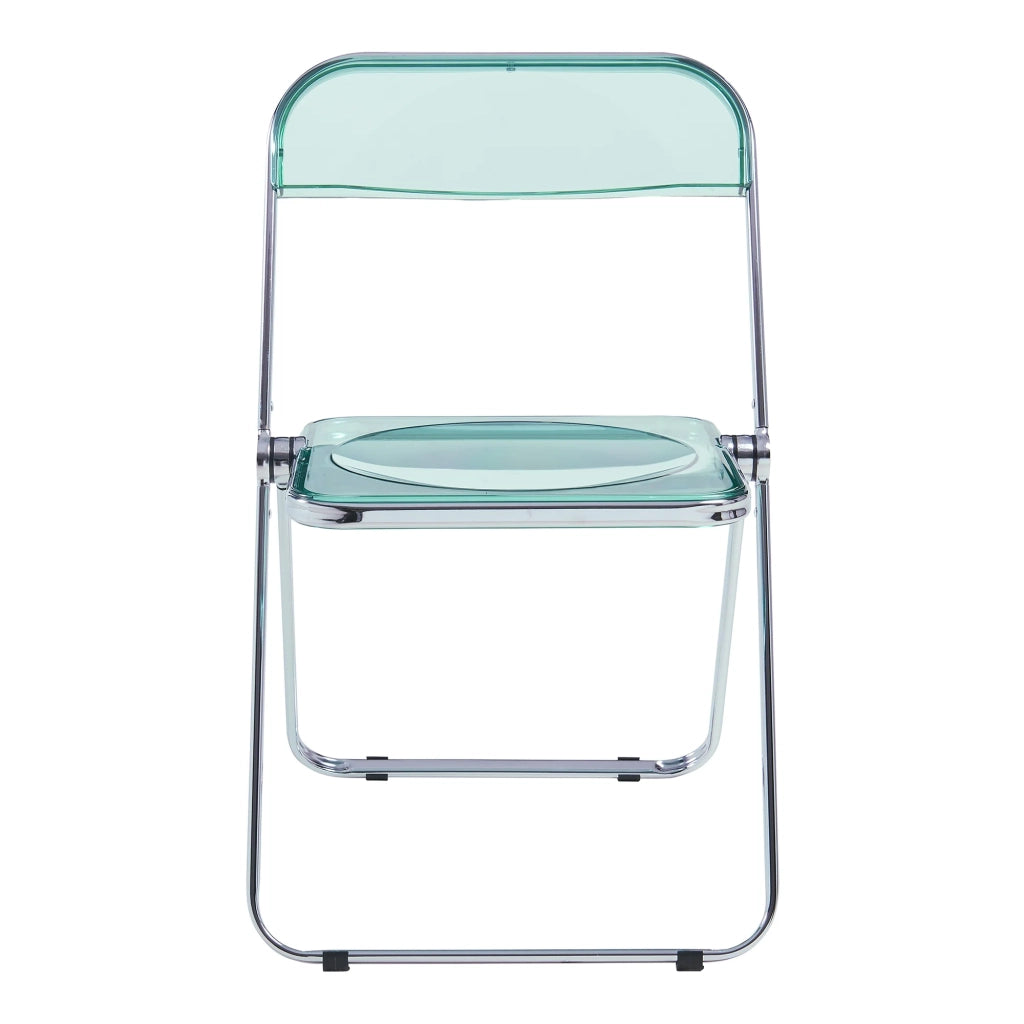 Set di 2 sedie pieghevoli da esterno per giardino campeggio e patio 74 x 46 x 47 cm verde menta 03_0009649