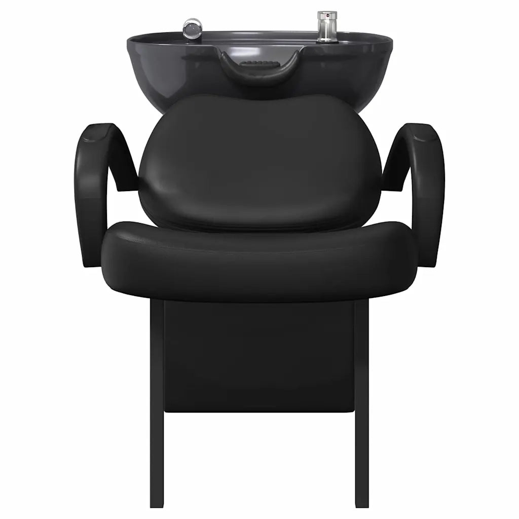 Sedia per Shampoo Nero 136 x 60 x 92 cm PVC 42009070