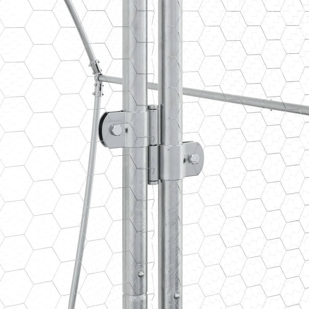 Conigliera Argento 105x100x120 cm in Acciaio Zincato 3281527