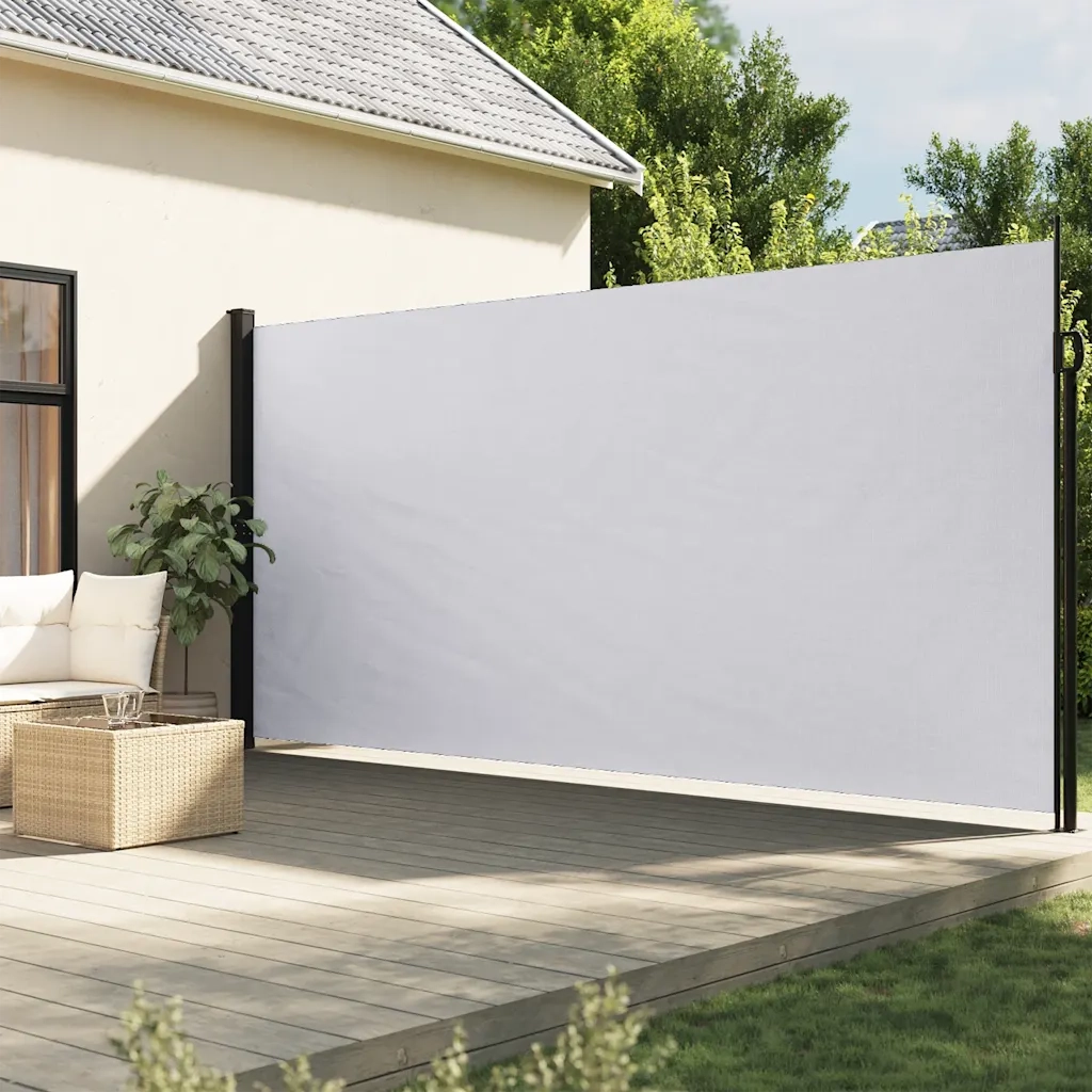 Tenda da Sole Laterale Retrattile Bianco 220x600 cm 4004571